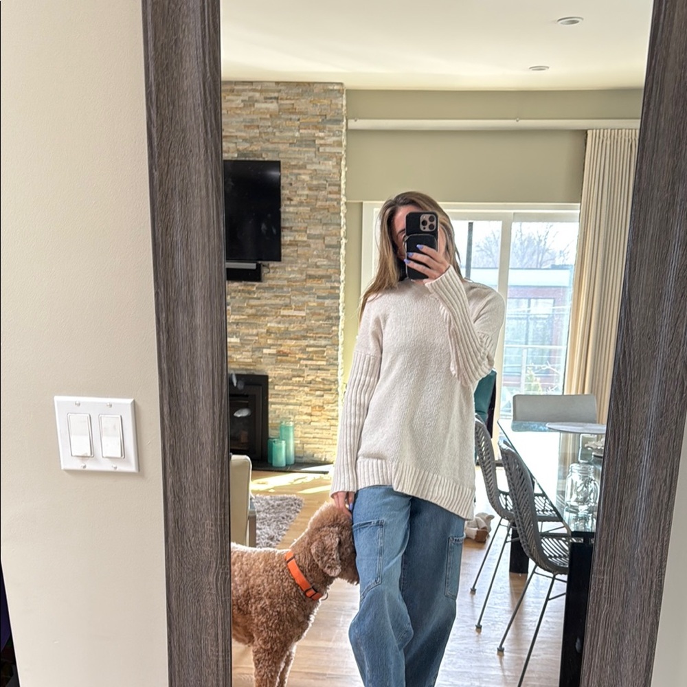 Chic Cream Knit Sweater